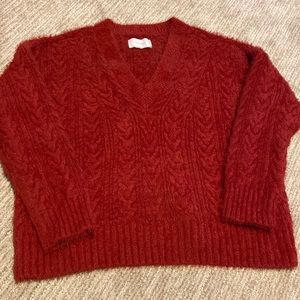 Lucky brand soft v neck sweater size small